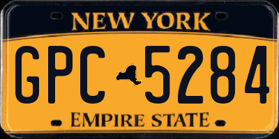 NY license plate GPC5284
