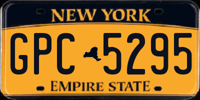 NY license plate GPC5295