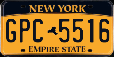NY license plate GPC5516
