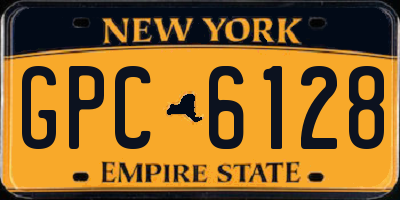 NY license plate GPC6128