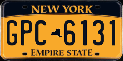 NY license plate GPC6131