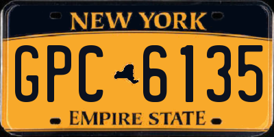 NY license plate GPC6135