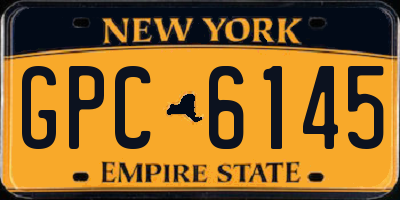 NY license plate GPC6145