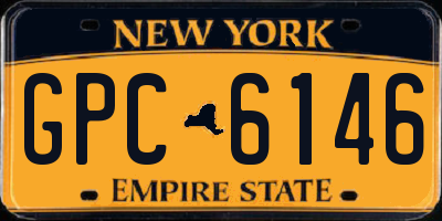 NY license plate GPC6146