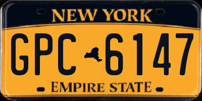 NY license plate GPC6147