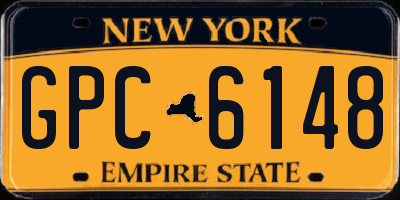 NY license plate GPC6148