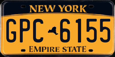 NY license plate GPC6155