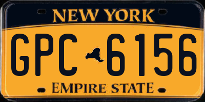 NY license plate GPC6156