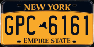 NY license plate GPC6161