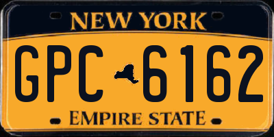 NY license plate GPC6162