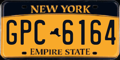 NY license plate GPC6164