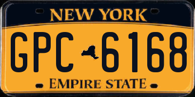 NY license plate GPC6168