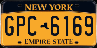 NY license plate GPC6169