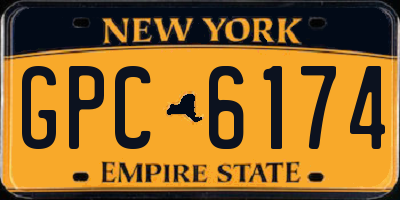 NY license plate GPC6174