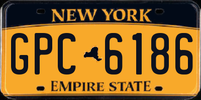 NY license plate GPC6186