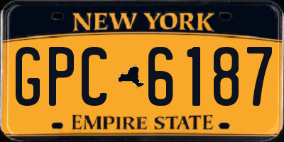NY license plate GPC6187