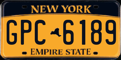 NY license plate GPC6189