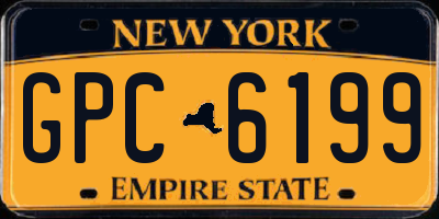 NY license plate GPC6199