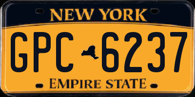 NY license plate GPC6237