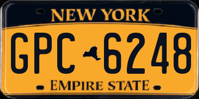 NY license plate GPC6248