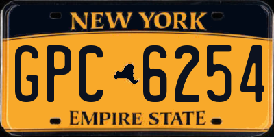 NY license plate GPC6254
