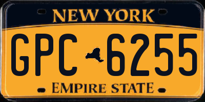 NY license plate GPC6255