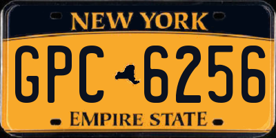 NY license plate GPC6256