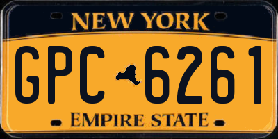 NY license plate GPC6261