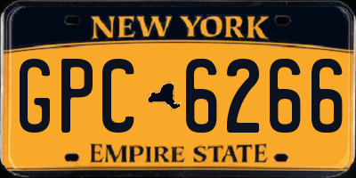 NY license plate GPC6266