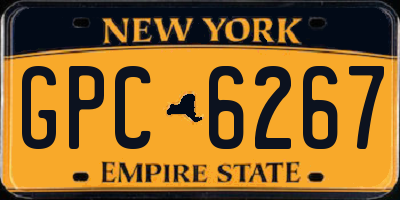 NY license plate GPC6267