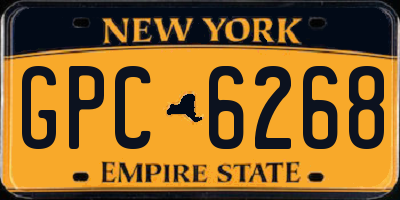 NY license plate GPC6268