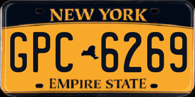 NY license plate GPC6269