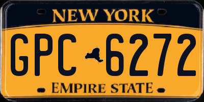 NY license plate GPC6272