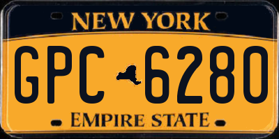 NY license plate GPC6280