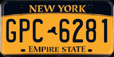 NY license plate GPC6281