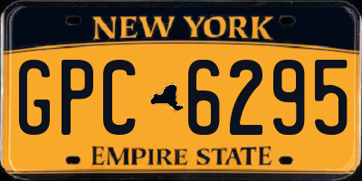 NY license plate GPC6295