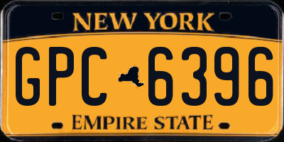 NY license plate GPC6396