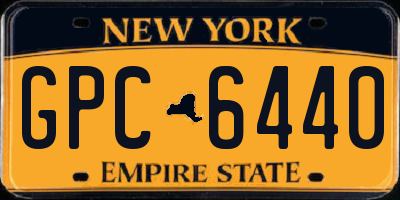 NY license plate GPC6440