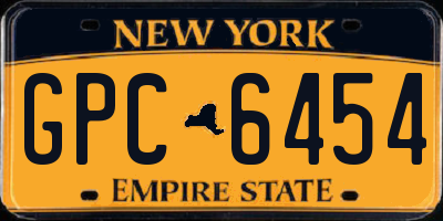 NY license plate GPC6454