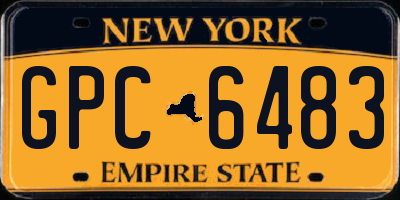 NY license plate GPC6483