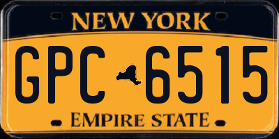 NY license plate GPC6515