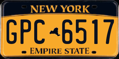 NY license plate GPC6517