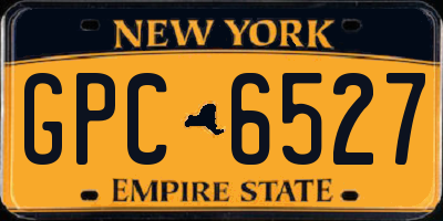 NY license plate GPC6527
