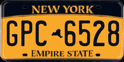 NY license plate GPC6528
