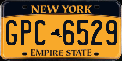 NY license plate GPC6529
