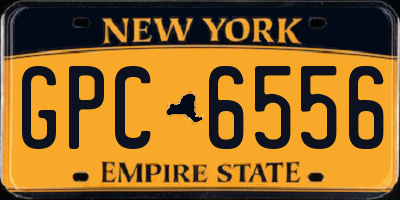 NY license plate GPC6556
