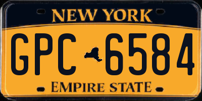 NY license plate GPC6584