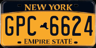 NY license plate GPC6624