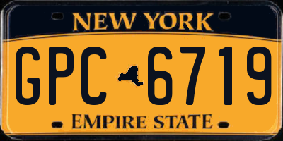 NY license plate GPC6719