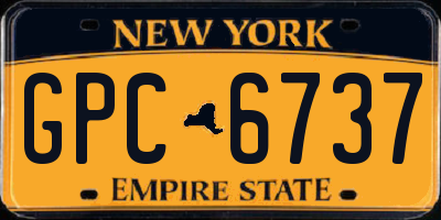NY license plate GPC6737